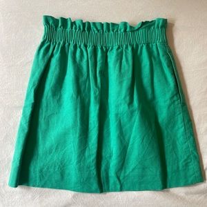 J.Crew Factory Women’s 00 Kelly Green Striped City Skirt